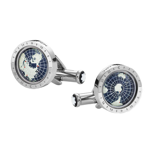 1858 Geosphere Cufflinks Blue - 1